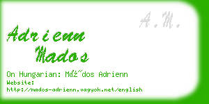 adrienn mados business card